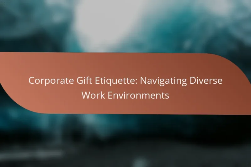 Corporate Gift Etiquette: Navigating Diverse Work Environments
