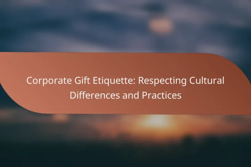 Corporate Gift Etiquette: Respecting Cultural Differences and Practices