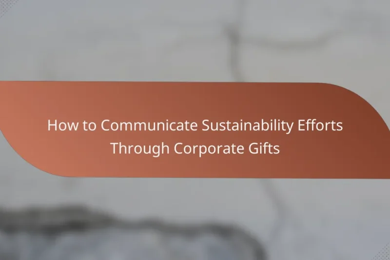 How to Communicate Sustainability Efforts Through Corporate Gifts