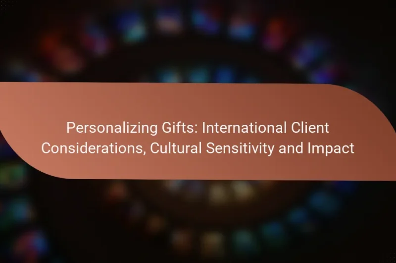 Personalizing Gifts: International Client Considerations, Cultural Sensitivity and Impact